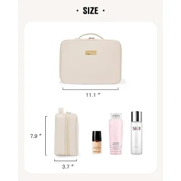 EACHY Toiletry Bag: Waterproof Makeup Organizer with Hook