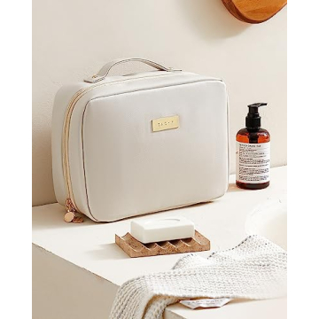 EACHY Toiletry Bag: Waterproof Makeup Organizer with Hook