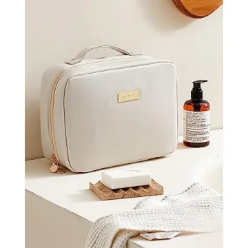 EACHY Toiletry Bag: Waterproof Makeup Organizer with Hook