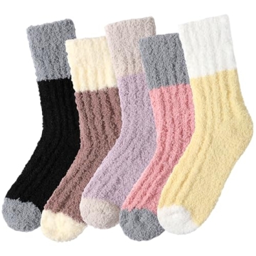 Loiyadn Fuzzy Socks for Women - Fluffy Socks Women, Cozy Socks Slipper Socks for Women, Thick Super ...
