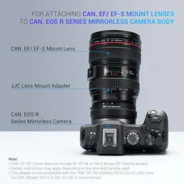 JJC EF-EOS R Lens Mount Adapter for Canon RF Cameras