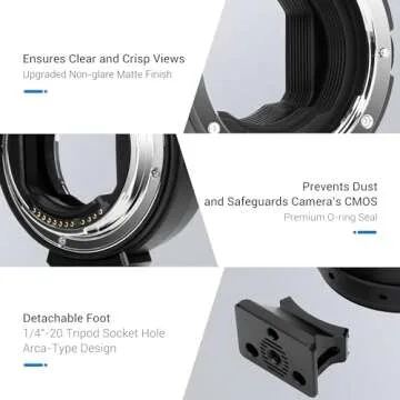 JJC EF-EOS R Lens Mount Adapter for Canon RF Cameras