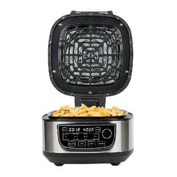 PowerXL Grill Air Fryer Combo Plus 6 QT 12-in-1 Indoor Slow Cooker, Roast, Bake, 1550-Watts, Stainless Steel Finish