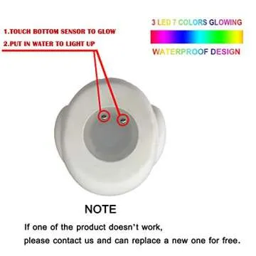 Jomyfant Bath Toys (8 Packs Rubber Animals Toys) Light Up Floating Rubber Toys Flashing Color Changing Light in Water Bathtub Shower Games Toys for Baby Kids Toddler Child …