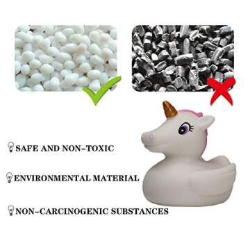 Jomyfant Bath Toys (8 Packs Rubber Animals Toys) Light Up Floating Rubber Toys Flashing Color Changing Light in Water Bathtub Shower Games Toys for Baby Kids Toddler Child …