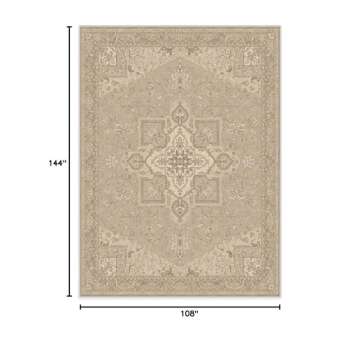 Ruggable Maral Heriz Washable 9x12 Area Rug - Stylish & Practical