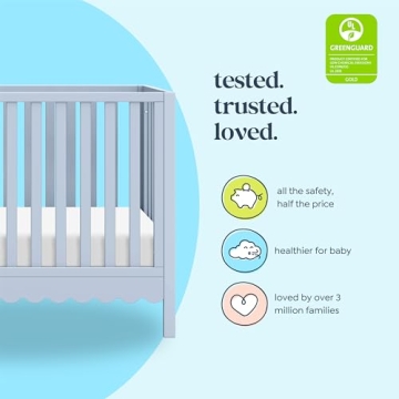 Convertible Baby Crib - DaVinci Sammy Scallop 4-in-1