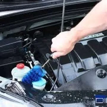 EZ Detail Brush Little - Wheel Rim Cleaner for Cars, Bike, Trucks, Motorcycle, and Other Vehicles. Non-Scratch Auto Detailing Tool, Easily reaches Nook and Crannies
