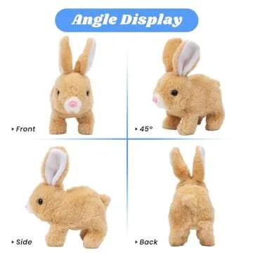 Hopearl Hopping Rabbit Interactive Plush Toy for Kids