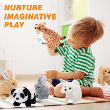 Hopearl Hopping Rabbit Interactive Plush Toy for Kids