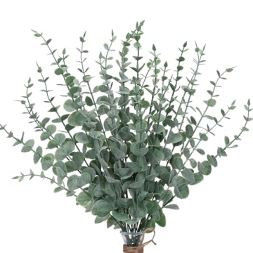 Artificial Eucalyptus Stems 24pcs Ideal for Home Decor