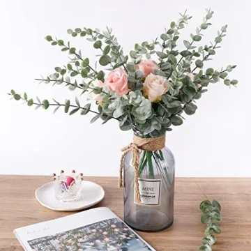 Artificial Eucalyptus Stems 24pcs Ideal for Home Decor