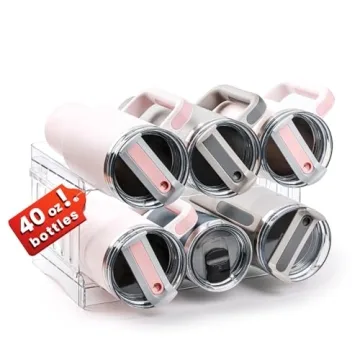 Gracenal Water Bottle Organizer for Stanley Cup Accessories, Pantry Cabinet Organizers and Storage f...