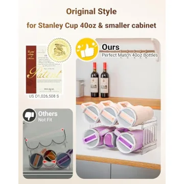 Gracenal Water Bottle Organizer for Stanley Cup Storage