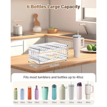 Gracenal Water Bottle Organizer for Stanley Cup Storage