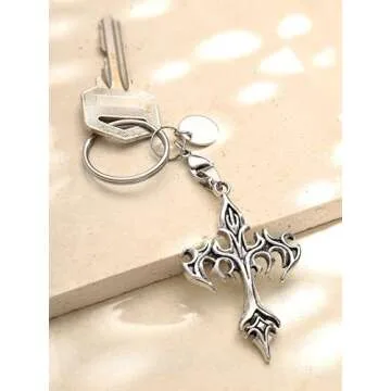 Gothic Punk Cross Keychain for Unique Style and Faith