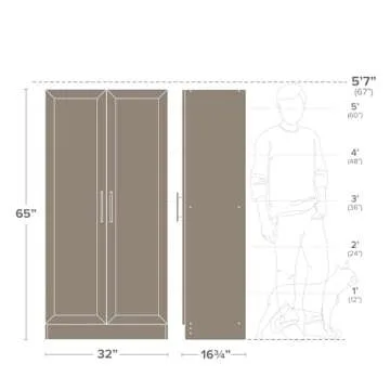 Prepac Elite Storage Cabinet with Adjustable Shelves