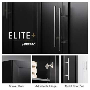 Prepac Elite Storage Cabinet with Adjustable Shelves