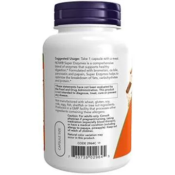 NOW Super Enzymes 180 Capsules