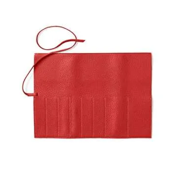 Leatherology Scarlet Large Makeup Brush Roll