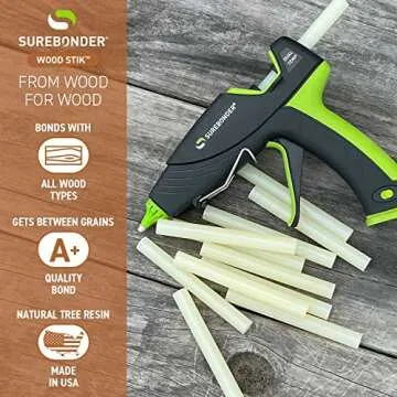 Surebonder WS-12 Full Size 4" Wood Hot Glue Stick - 12 Pack