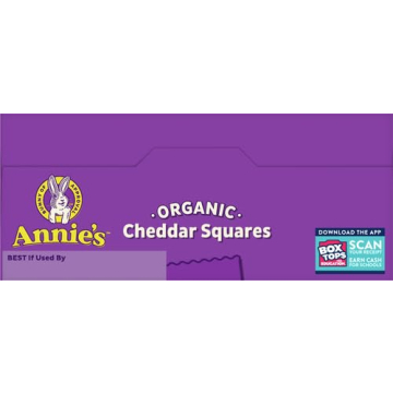 Annie's Organic Cheddar Squares Baked Cracker Snacks 7.5 oz