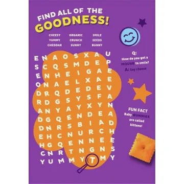 Annie's Organic Cheddar Squares Baked Cracker Snacks 7.5 oz