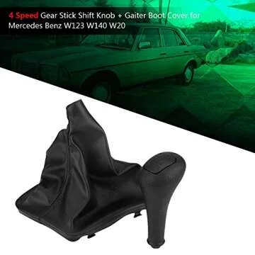 Acouto PU Leather Shift Knob for Benz W123 W140 W20