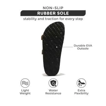 Project Cloud 100% Genuine Leather Flat Sandals Women Comfortable Beach Essentials Womens Sandals Memory Foam Vacation Essentials Comfy Women's Sandals Slides for Women Footwear (Venita, Chestnut, 7)