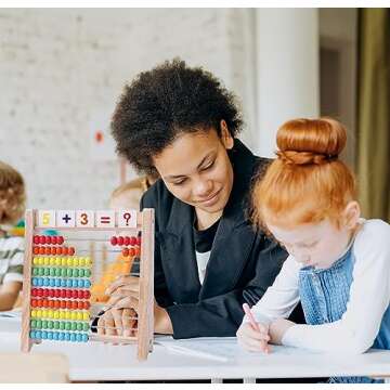 Colorful Educational Abacus for Kids Math - Count & Learn