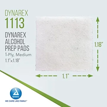 Dynarex 1113 Alcohol Prep Pads - Sterile Wipes, 200 Count