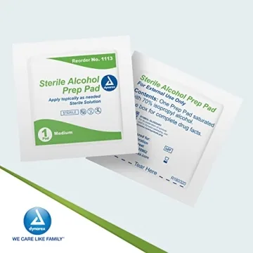Dynarex 1113 Alcohol Prep Pads - Sterile Wipes, 200 Count