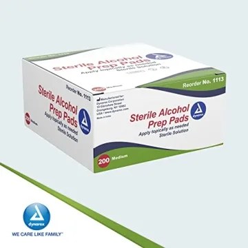 Dynarex 1113 Alcohol Prep Pads - Sterile Wipes, 200 Count