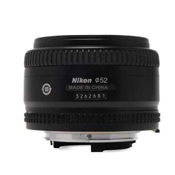 Nikon AF FX NIKKOR 50mm f/1.8D Lens for DSLR Cameras
