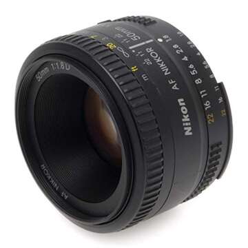 Nikon AF FX NIKKOR 50mm f/1.8D Lens for DSLR Cameras