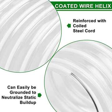 HOSOM 2 1/2" x 10' Dust Collection Hose for Woodshops
