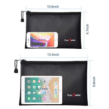 Fireproof & Water Resistant Document Bags for Safe Storage