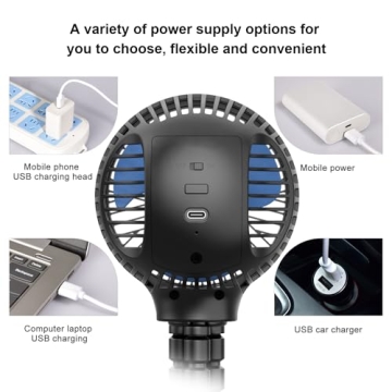 HomeLifairy Portable Stroller Fan with Flexible Tripod