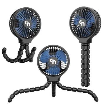 HomeLifairy Portable Stroller Fan with Flexible Tripod