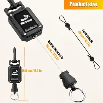 Retractable CB Mic Holder for Truck Drivers and Enthusiasts