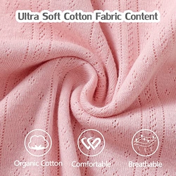 NZRVAWS Organic Cotton Baby Gown Set for Newborns