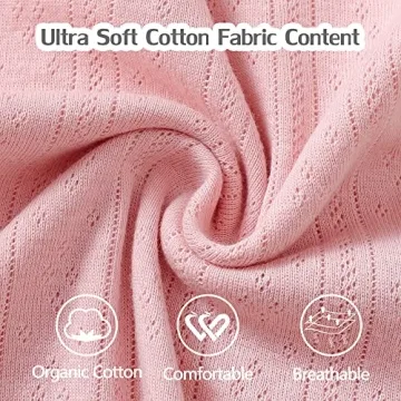 NZRVAWS Organic Cotton Baby Gown Set for Newborns