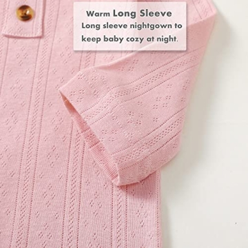 NZRVAWS Organic Cotton Baby Gown Set for Newborns