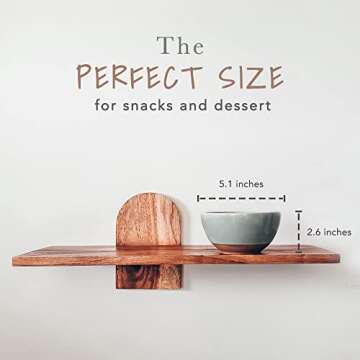 Mora Ceramic Small Dessert Bowls - 16oz, Set of 6 - Microwave, Oven and Dishwasher Safe, For Rice, I...