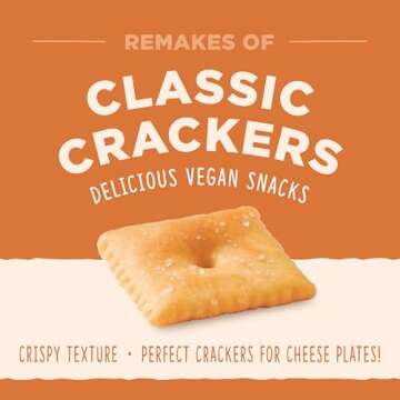 Back to Nature Cheese Flavored Crackers - Non-GMO, Made with Wheat Flour, Vegan, Delicious & Quality Snacks, Cheddalicious, 6 Ounce