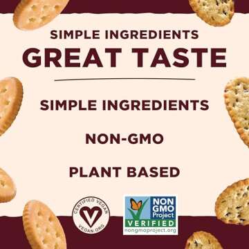 Back to Nature Cheese Flavored Crackers - Non-GMO, Made with Wheat Flour, Vegan, Delicious & Quality Snacks, Cheddalicious, 6 Ounce