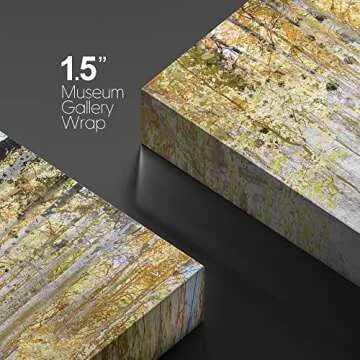 wall26 - Trees with Yellow Leaves - Canvas Art Wall Art - 32"x48"