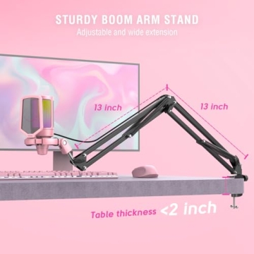 Stylish FIFINE A6T Gaming Microphone - Exceptional Sound Quality