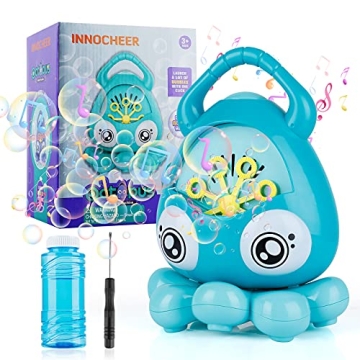 INNOCHEER Octopus Bubble Machine for Kids, 3000+ Bubbles