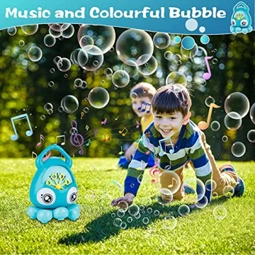 INNOCHEER Octopus Bubble Machine for Kids, 3000+ Bubbles